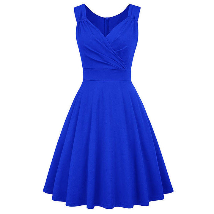 Women A-line dress with elegant wrap design and fitted silhouette StylebySassy