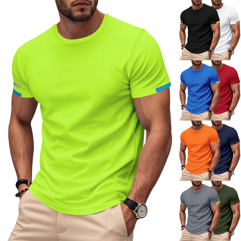 Men's functional T-shirt with breathable design and reflective details StylebySassy