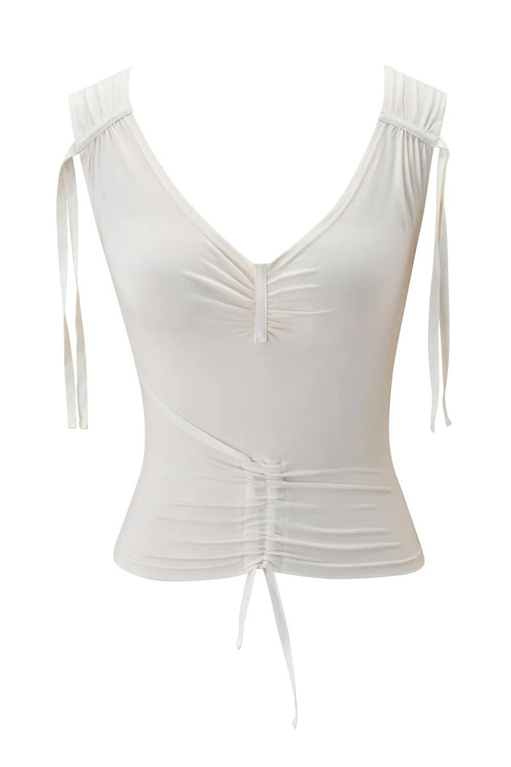 Ladies Elegant Wrap Top with Ruffle Details StylebySassy