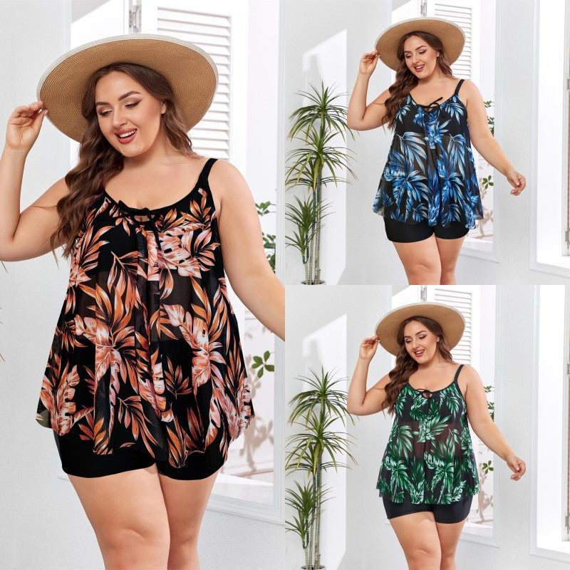 Women’s beach dress with floral design and elastic waistband StylebySassy