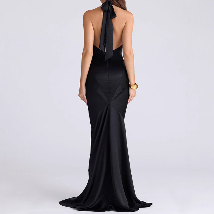 Women High-Quality Evening Dress with Refined Keyhole Neckline StylebySassy