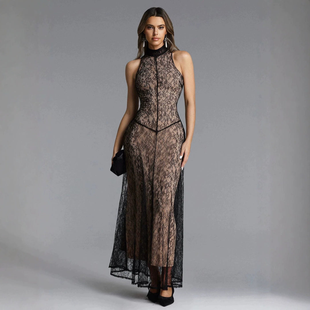 Ladies Lace Evening Dress StylebySassy
