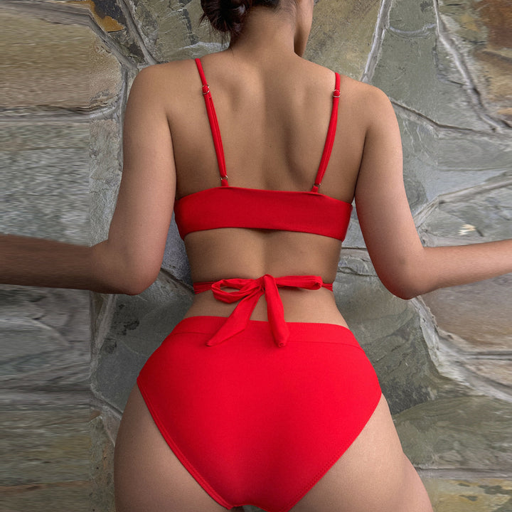 Ladies Triangle Bikini with Fashionable Accents StylebySassy