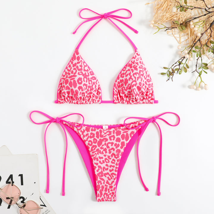 Women Triangle Bikini Set with exciting Leo pattern StylebySassy