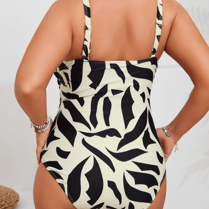Women Elegant One-Piece Swimsuit with Ruffle Design StylebySassy