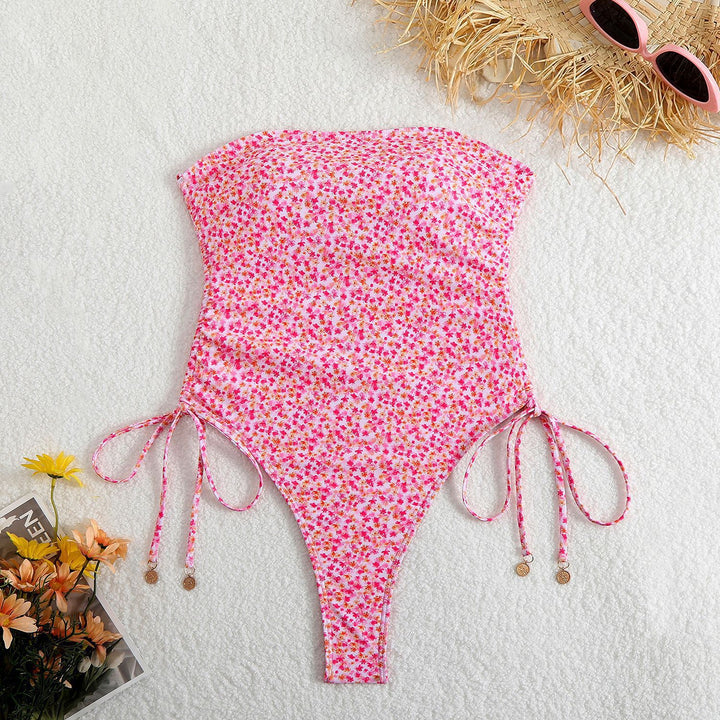 Women One-Piece Swimsuit with Adjustable Laces StylebySassy