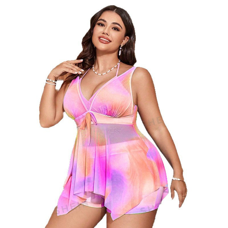 Women's Colorful Bath Top with Playful Design StylebySassy