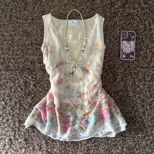 Women Playful Flower Top StylebySassy