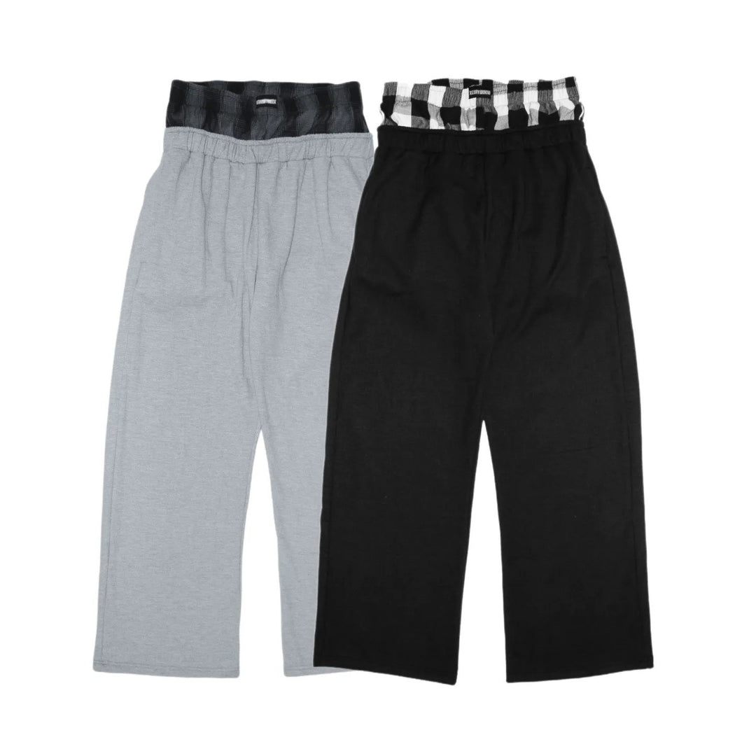 Women's casual jersey lounge pants with elastic waistband and wide leg StylebySassy