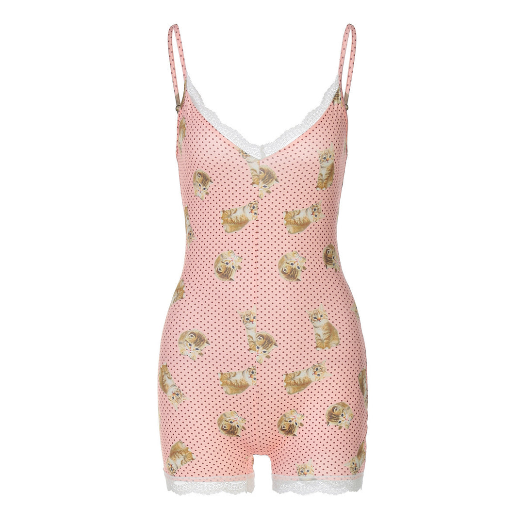 Women’s sexy overall with leopard print StylebySassy