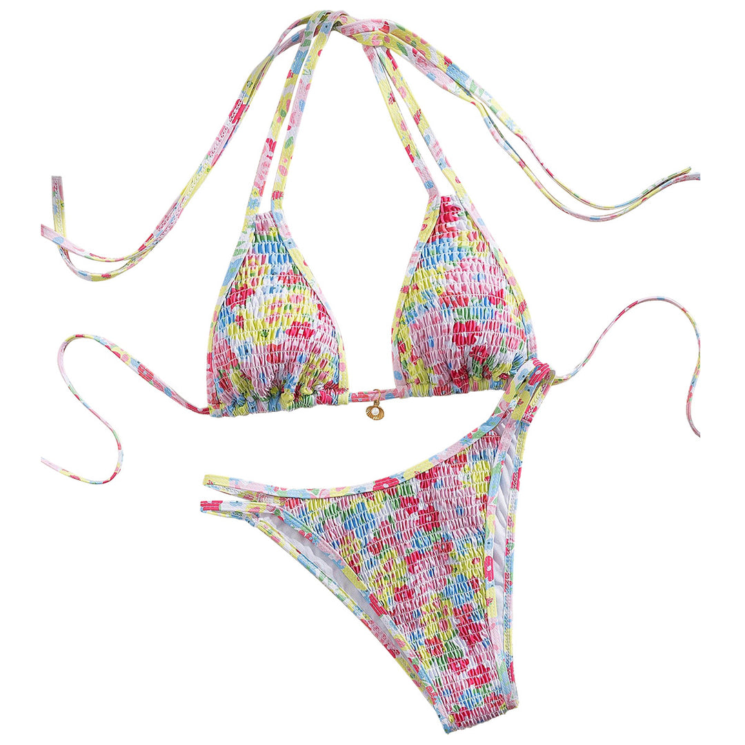 Women's Colorful Triangle Bikini StylebySassy