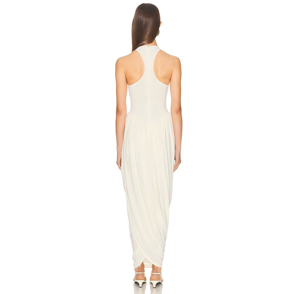 Ladies Elegant Maxi Dress with Ruching