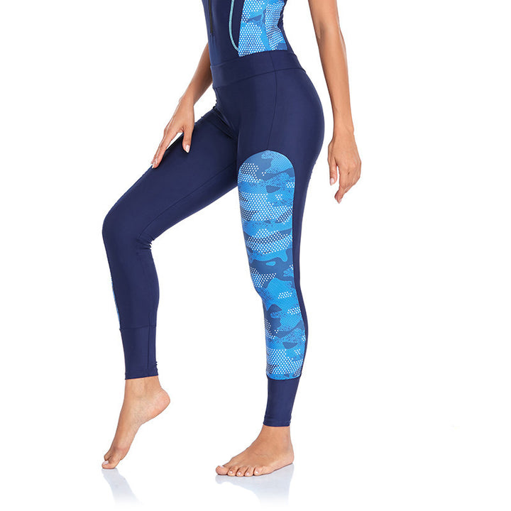 Ladies' surfing suit with fashionable camouflage patterns StylebySassy