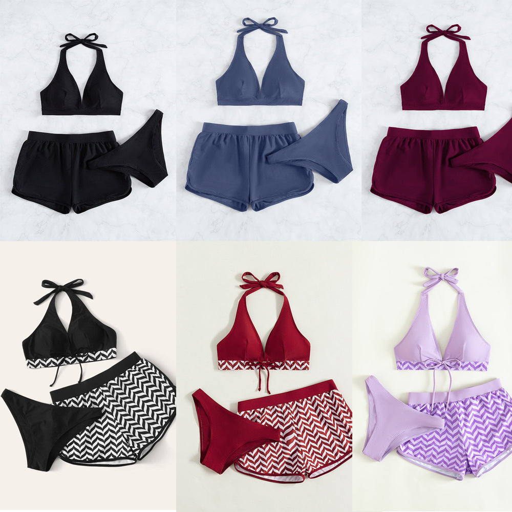 Women’s bikini set with sporty top and comfortable shorts StylebySassy