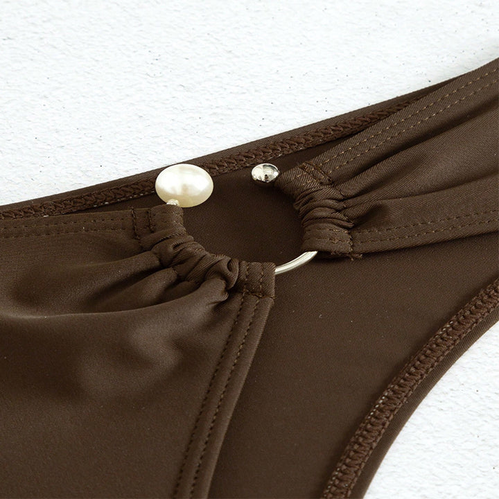 Ladies bikini briefs with elegant jewelry detail StylebySassy