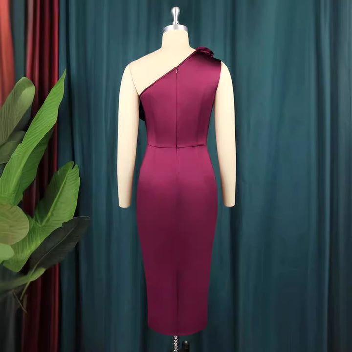 Women Elegant Cocktail Dress with Voluminous Ruffles StylebySassy