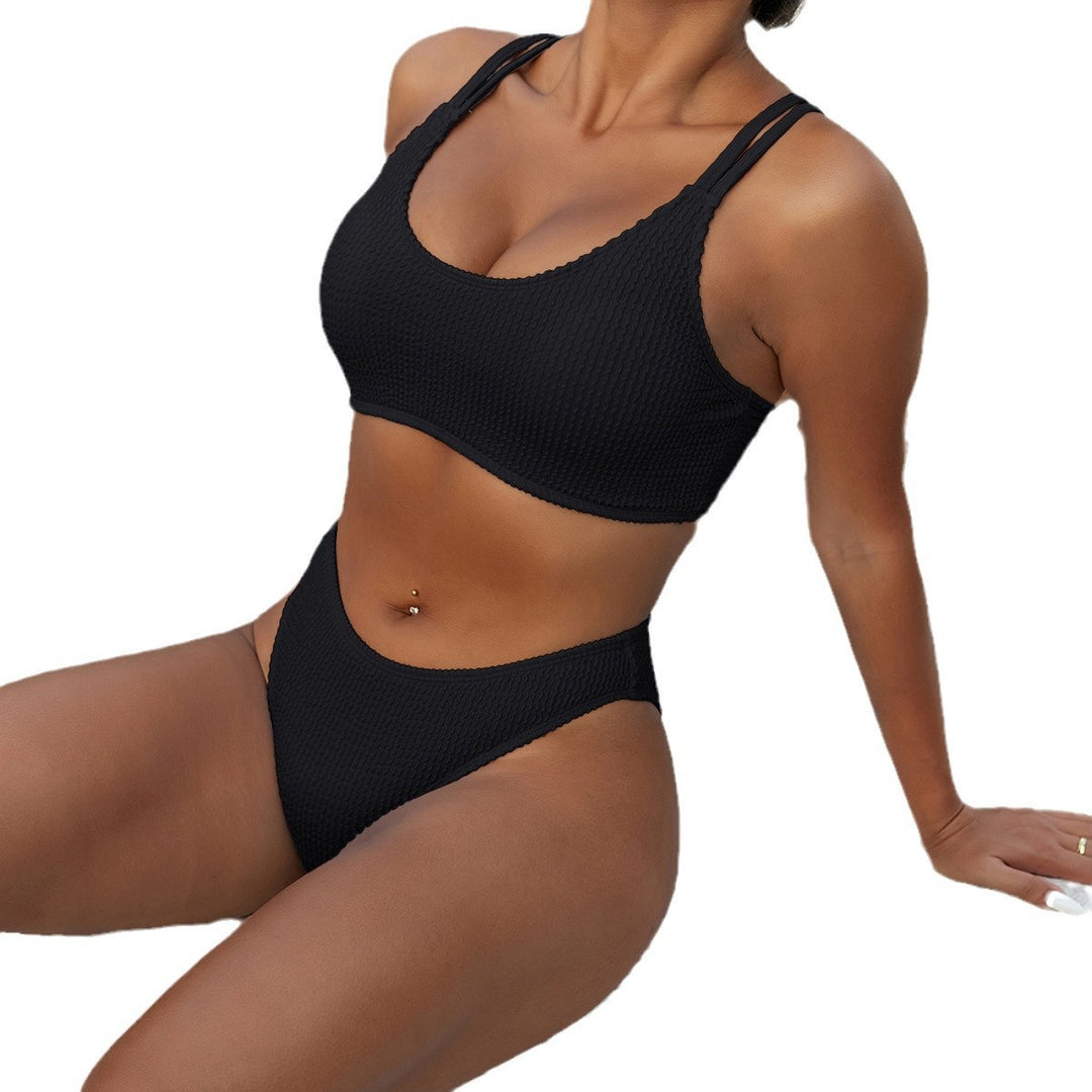 Women's Sporty Bikini Set with Practical High-Waist Design StylebySassy