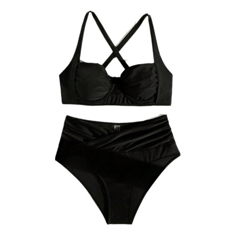Women's High-Waisted Bikini with Hidden Support Effect StylebySassy