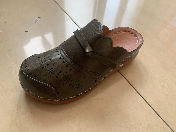 Women Comfortable Clogs with delicate cut-out design and elegant strap StylebySassy