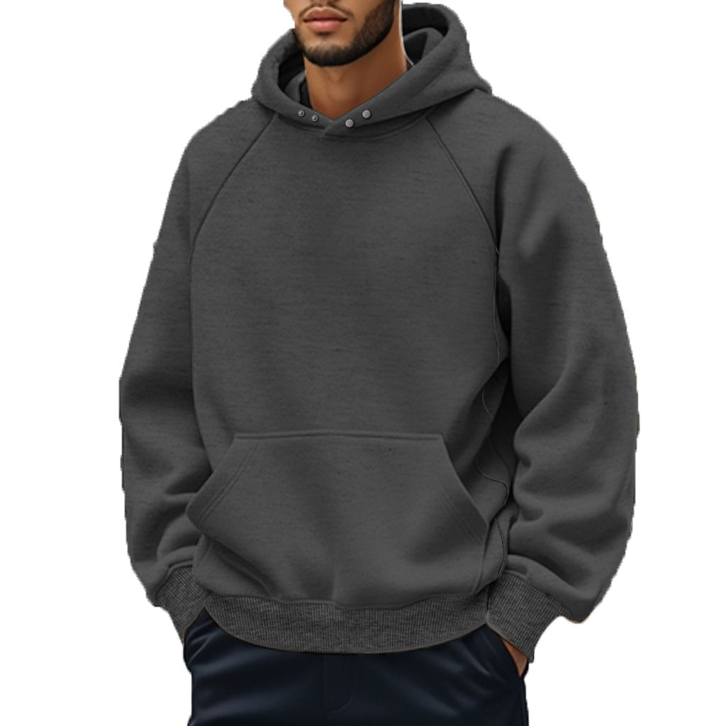 Unisex nan softer cotton fleece hoodie with kangaroo pocket and raglan sleeves StylebySassy