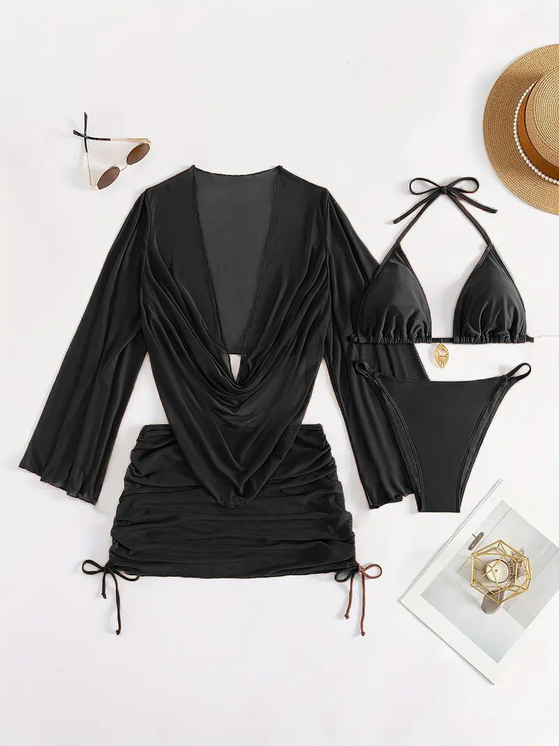 Ladies Bikini Set with elegant wrap top StylebySassy