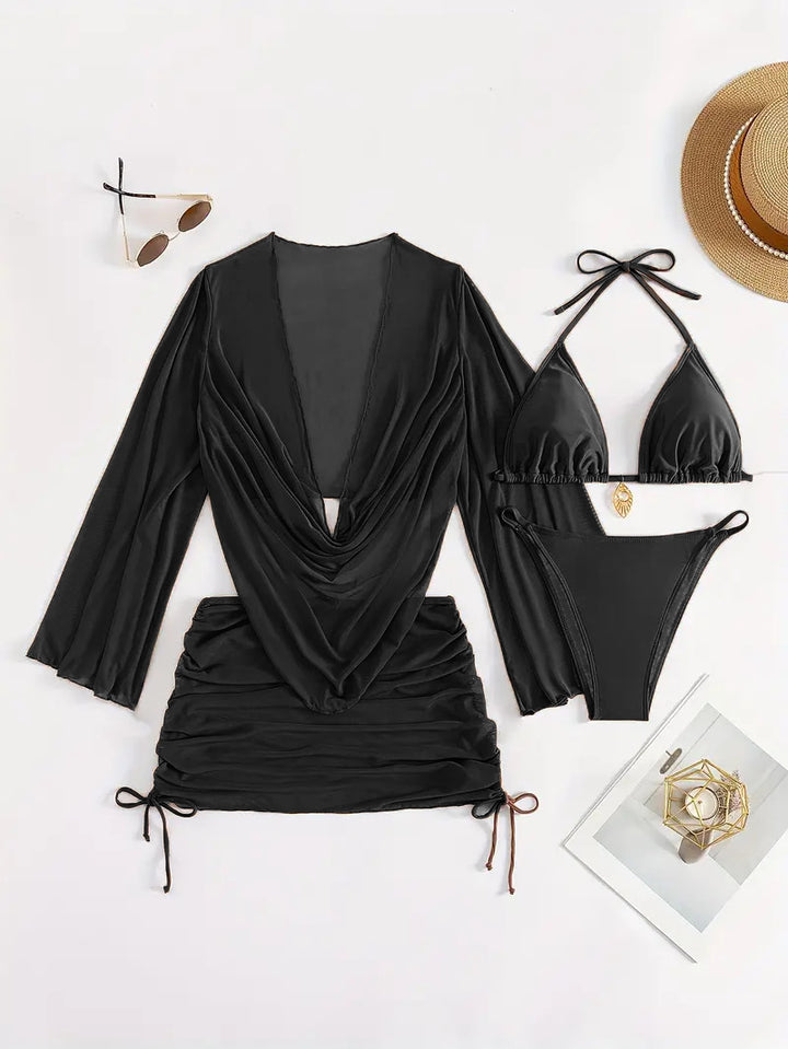 Ladies Bikini Set with elegant wrap top StylebySassy