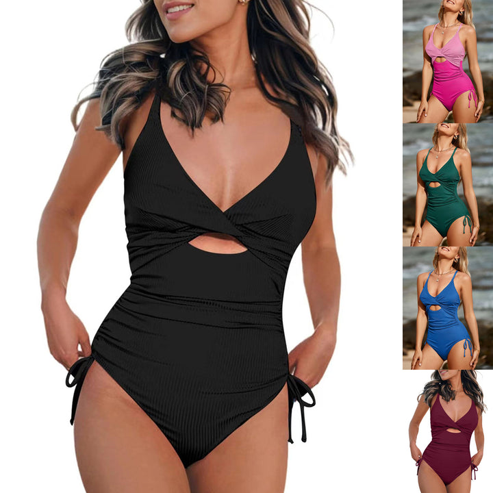 Women's One-Piece Swimsuit with Exciting Cut-Out and Adjustable Straps StylebySassy