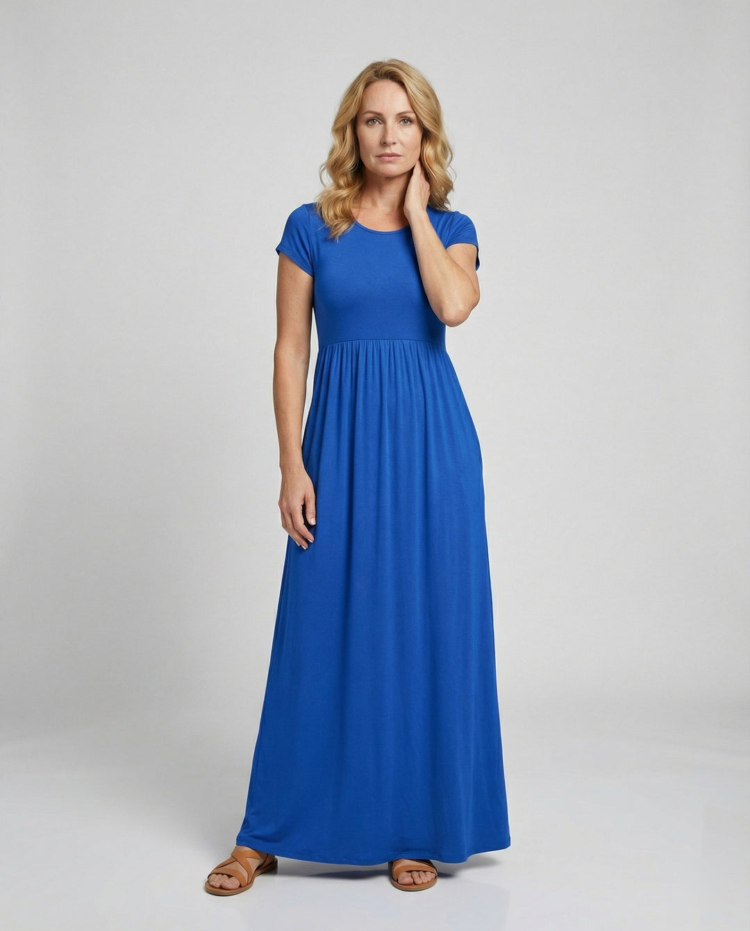 Women's Maxi Dress Jersey with Pockets