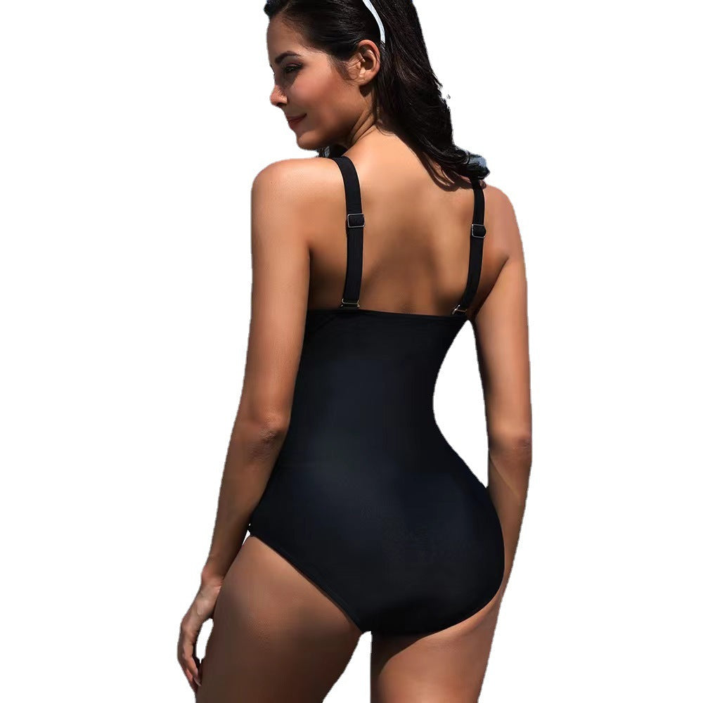 Women Elegant Swimwear One-Piece with Innovative Knot Design StylebySassy