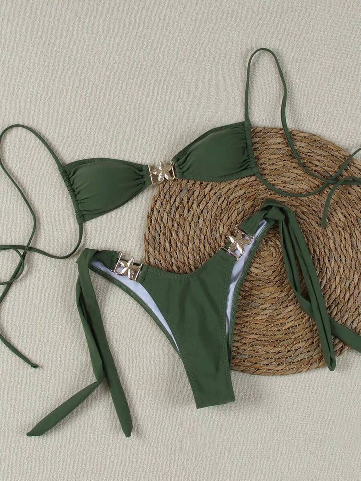 Women's Bikini Set with Elegant Buckles StylebySassy