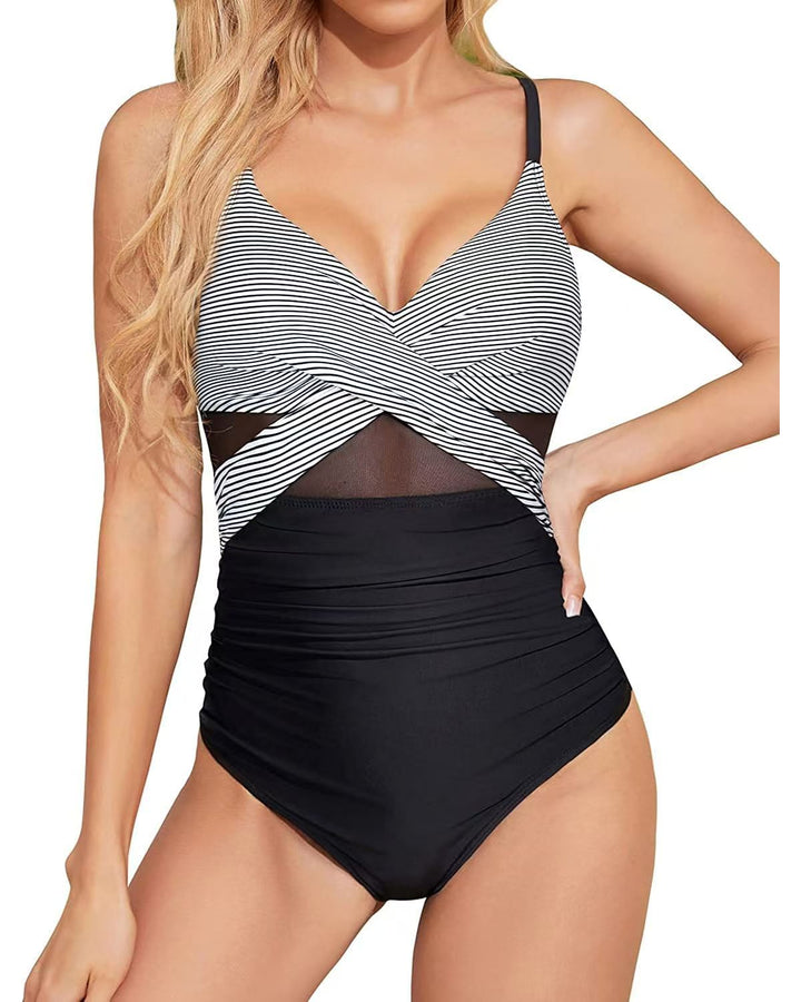 Ladies High-Quality One-Piece Swimsuit with Trendy Cut-Out Details StylebySassy