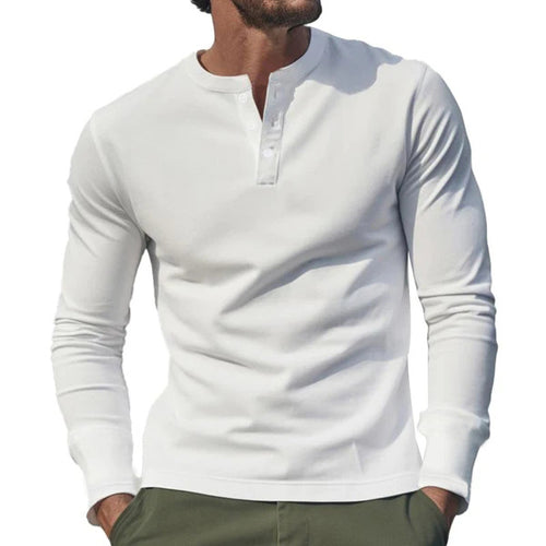 Men's long-sleeve shirt with button placket and slim fit StylebySassy