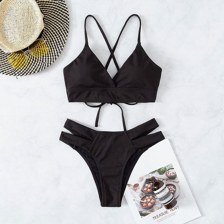 Women's bikini set with refined back lacing StylebySassy