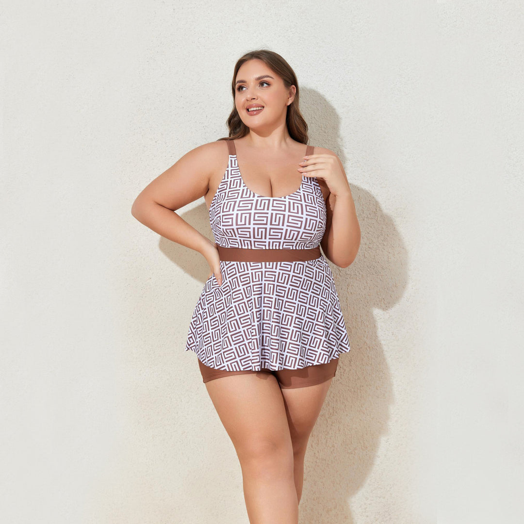 Ladies Tankini Set with trendy flowing top StylebySassy