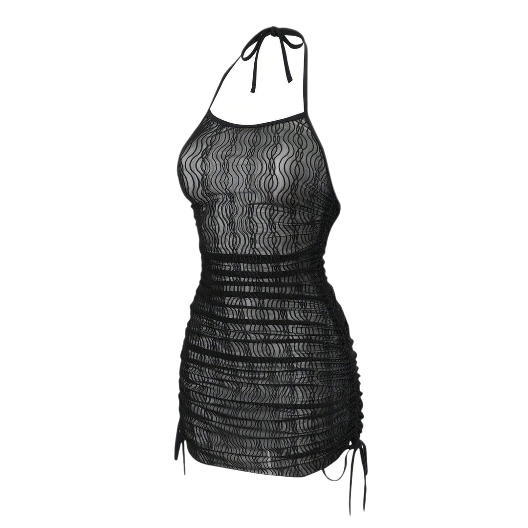 Women’s beach dress with elegant wave texture StylebySassy