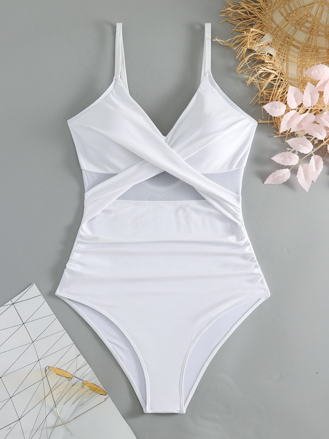 Women's one-piece swimsuit with modern wrap detail StylebySassy