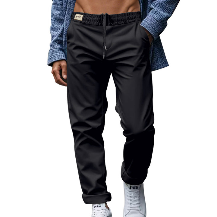 Men's tapered chino pants with turn-up hem and subtle crease StylebySassy