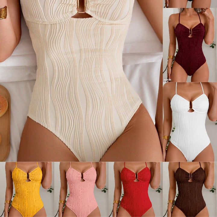 Ladies Elegant One-Piece Swimsuit with Sophisticated Cut StylebySassy