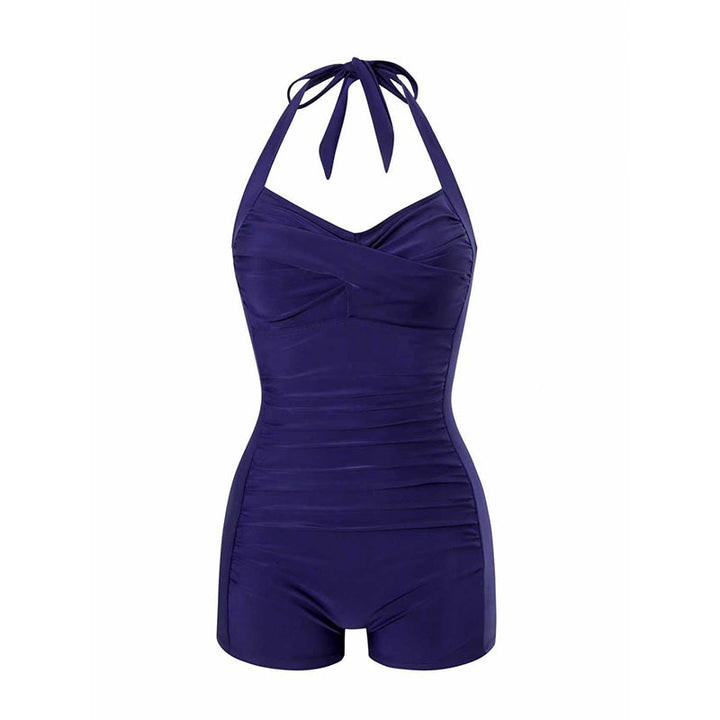 Women One-Piece Swimsuit with Trendy Wrap Design StylebySassy