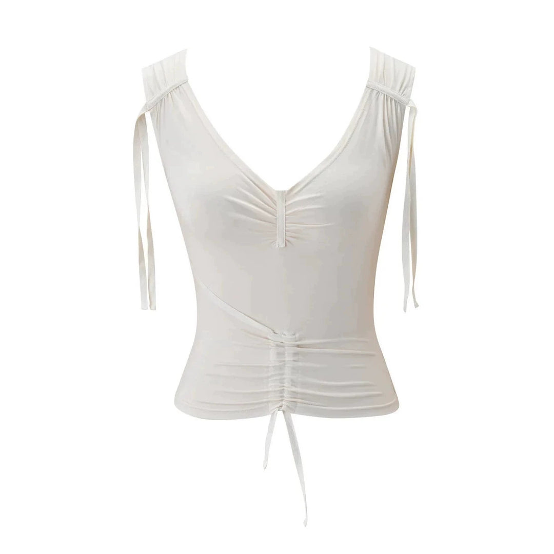 Ladies Elegant Wrap Top with Ruffle Details StylebySassy