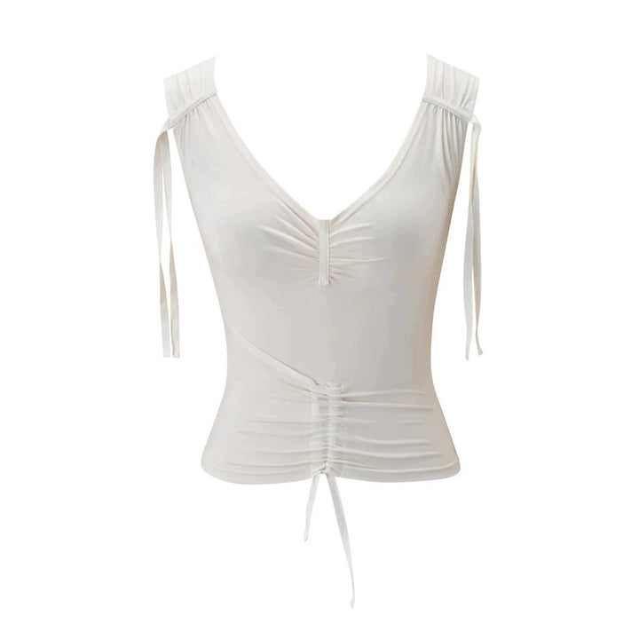 Ladies Elegant Wrap Top with Ruffle Details StylebySassy