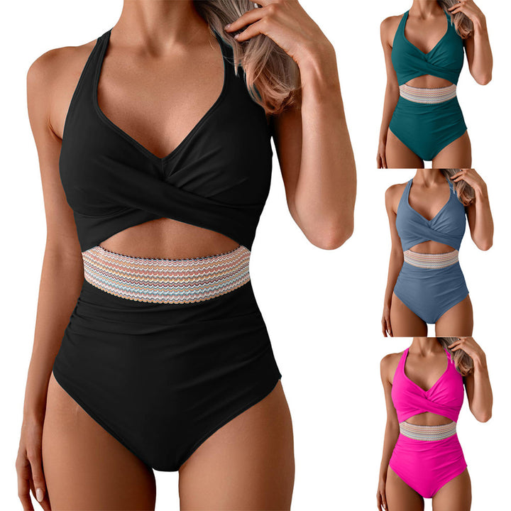 Women One-Piece Swimwear with Innovative Wrap Look StylebySassy