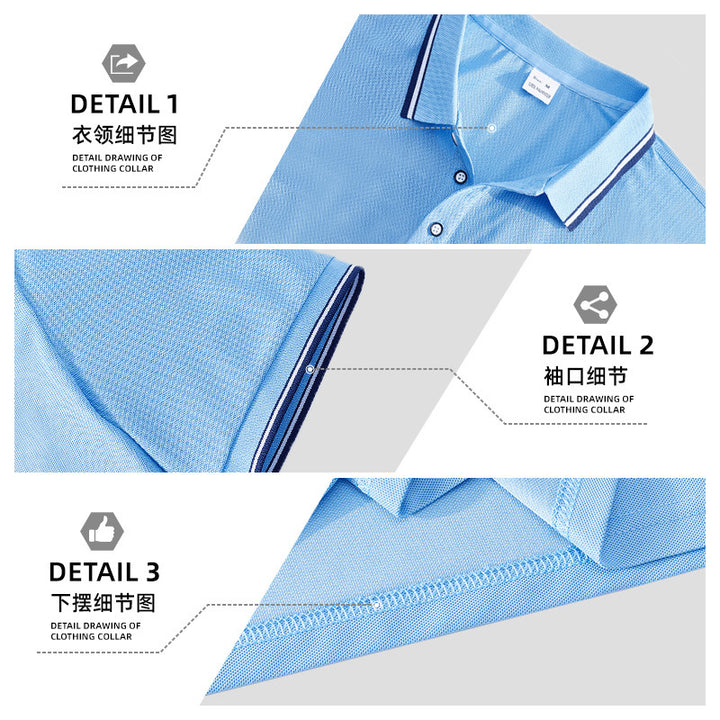 Men's classic polo shirt made of piqué with contrasting stripes at the collar StylebySassy