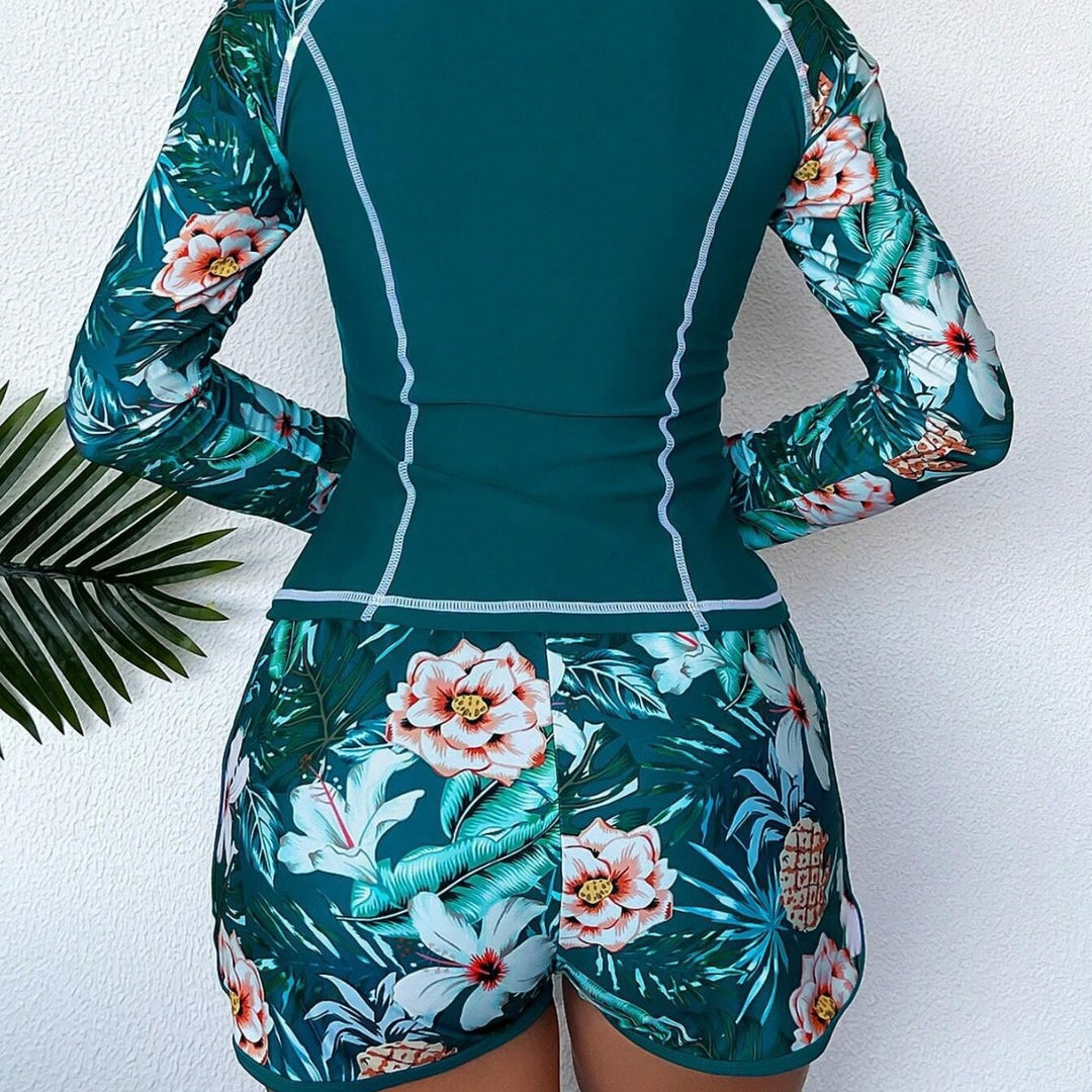 Women’s sporty long-sleeved bathing set StylebySassy