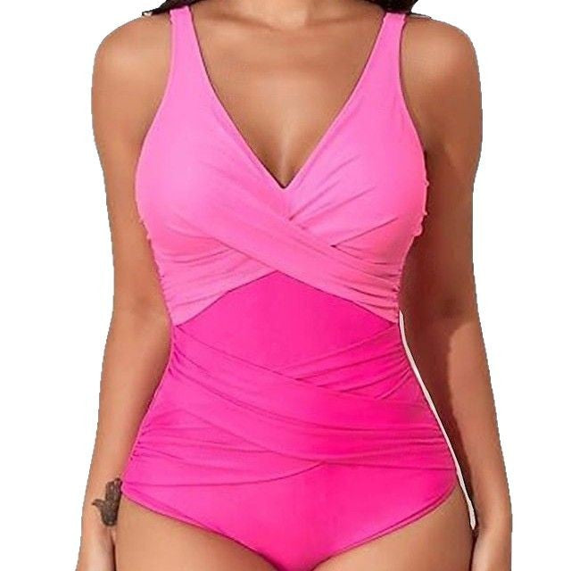Women's figure-flattering swimsuit with sophisticated wrap look StylebySassy