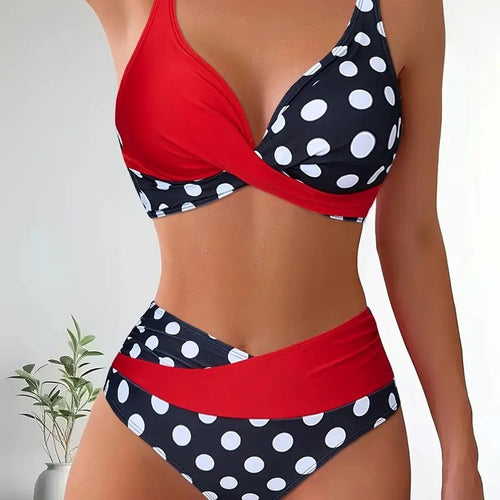 Women's bikini model in modern wrap style StylebySassy