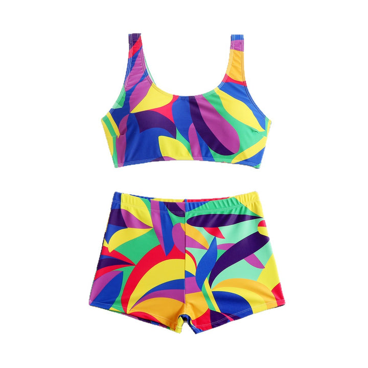 Ladies Sports Bikini Set with Colorful Graphics StylebySassy