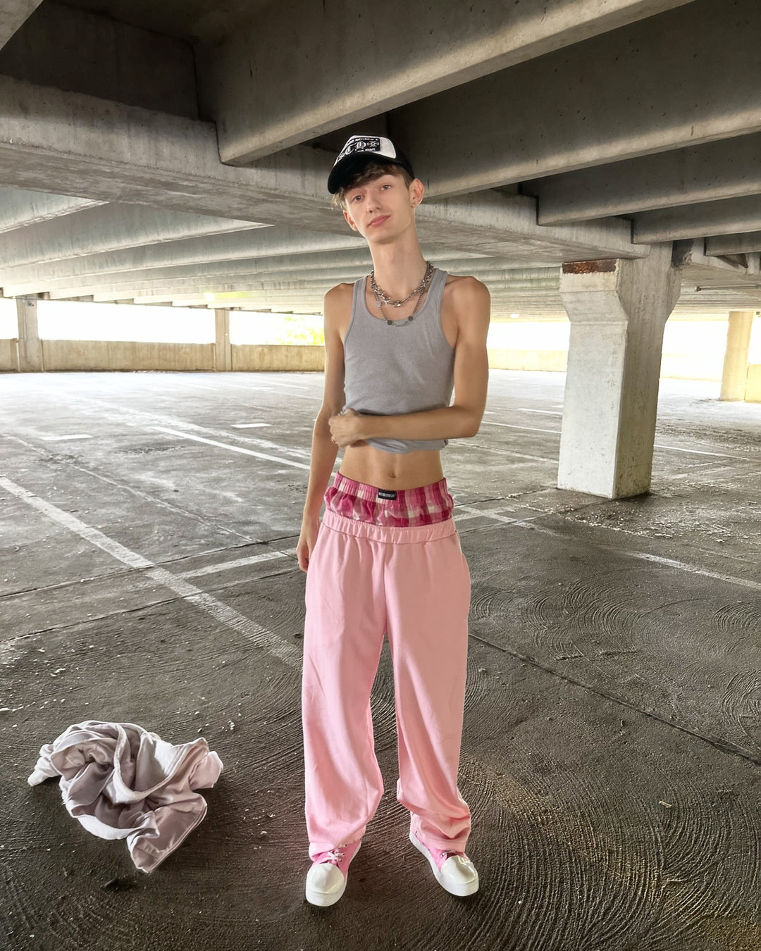 Women's casual jersey lounge pants with elastic waistband and wide leg StylebySassy