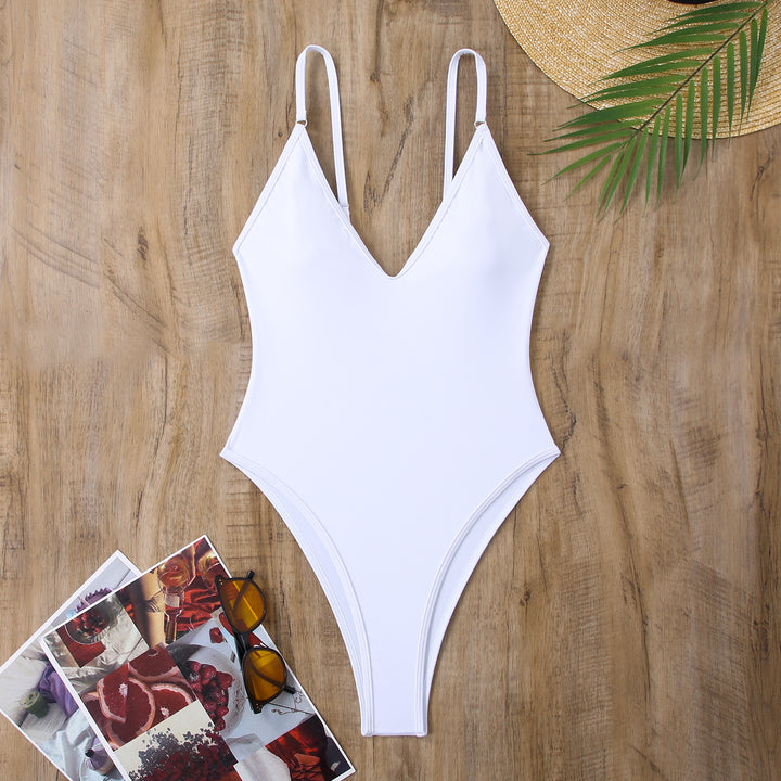 Women High-Cut One-Piece Swimsuit StylebySassy