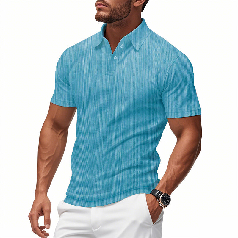 Men's Breathable Polo Shirt made from Cotton Blend with Slim Fit StylebySassy